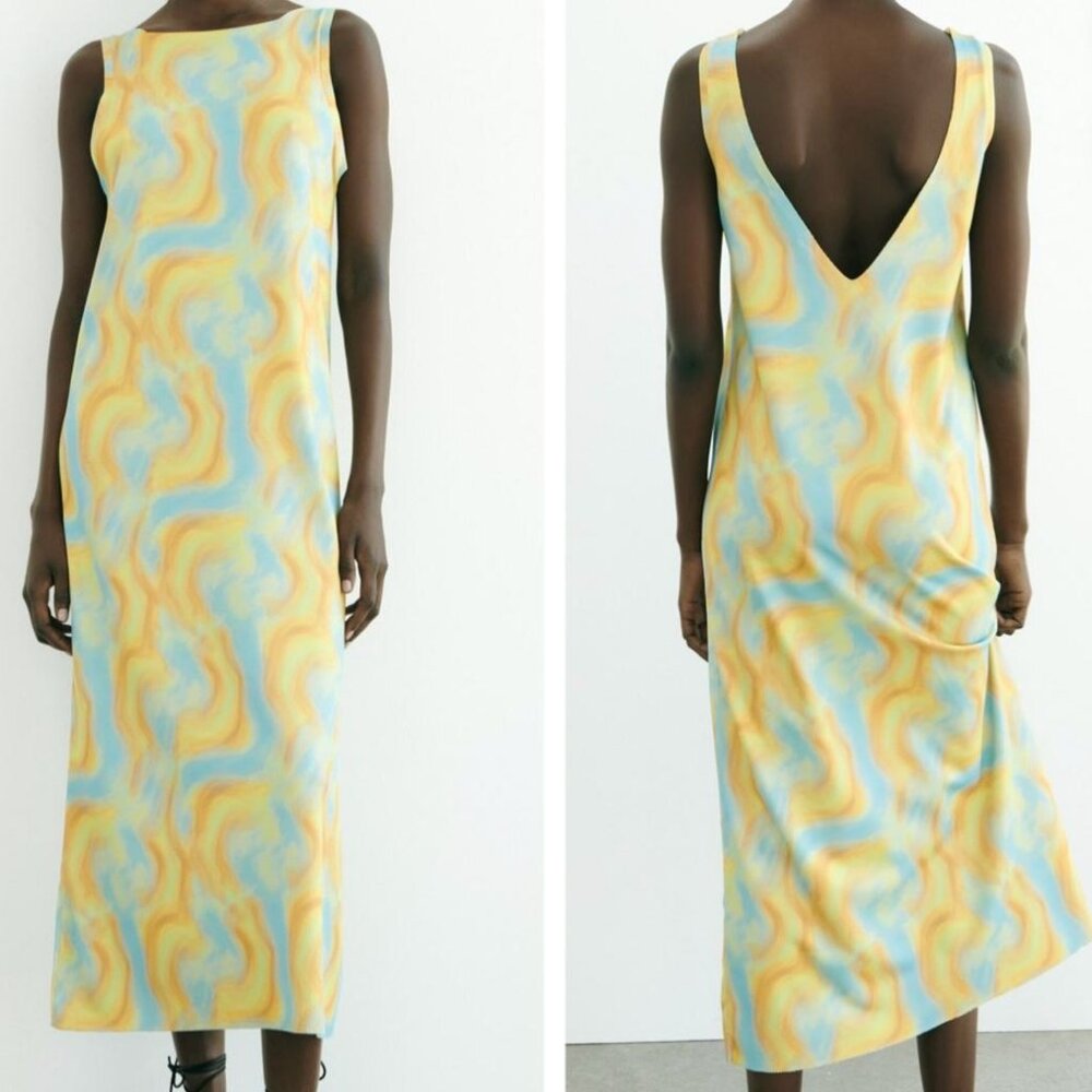 Zara | Multicolored Long Knit Dress